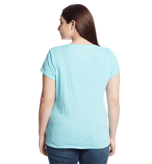Batwing Slub V-Neck Tee