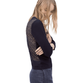 Lace Back Sweater