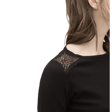Lace Back Sweater