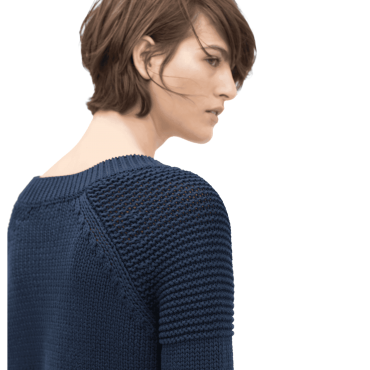 Lace-up V-neck Sweater
