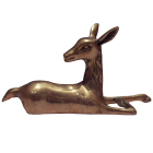 Brass Reclining Deer