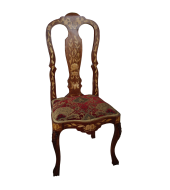 Set Of Four Dutch Marquetry Side Chairs