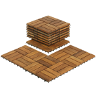 Flooring Tiles in Solid Teak Wood 