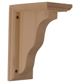 Traditional Bracket Rubber Wood 