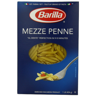 Pasta, Mezze Penne, Barilla