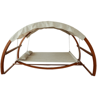 Leisure Season Swing Bed with Canopy