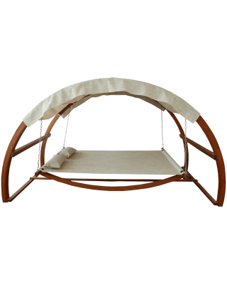 Leisure Season Swing Bed with Canopy