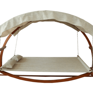 Leisure Season Swing Bed with Canopy