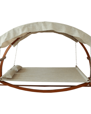 Leisure Season Swing Bed with Canopy