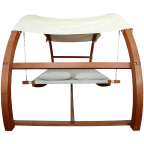 Leisure Season Swing Bed with Canopy
