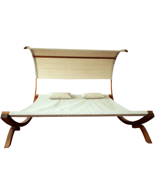 Leisure Season Sunbed with Canopy