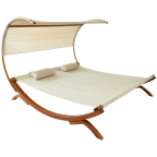 Leisure Season Sunbed with Canopy