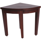 Oasis Bathroom Teak Corner Shower Seat Stool Chair Bench