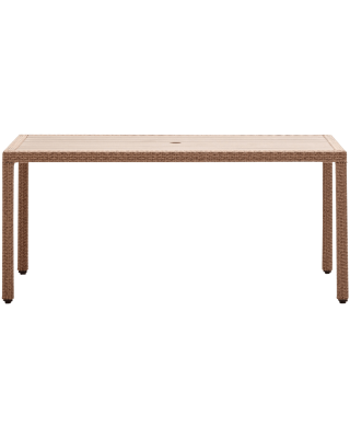 Strathwood Griffen All-Weather Wicker and Resin Dining Table