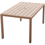 Strathwood Griffen All-Weather Wicker and Resin Dining Table