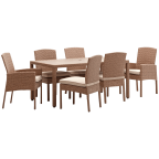 Strathwood Griffen All-Weather Wicker and Resin Dining Table
