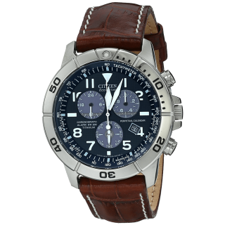 Citizen Men's BL5250 02L Titanium Eco Drive Watch with Leather Band