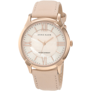 Anne Klein Women Rose Gold Tone Watch with Swarovski Crystals