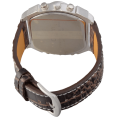 Oulm Analog Dark Brown Leather Strap Four Sub Men Watch
