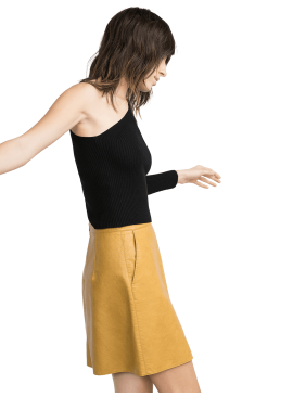 Faux Leather Skirt