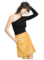 Faux Leather Skirt