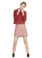 Faux Leather Skirt