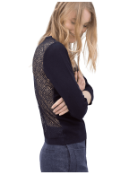 Lace Back Sweater