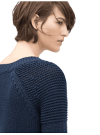 Lace-up V-neck Sweater
