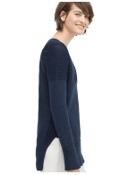 Lace-up V-neck Sweater