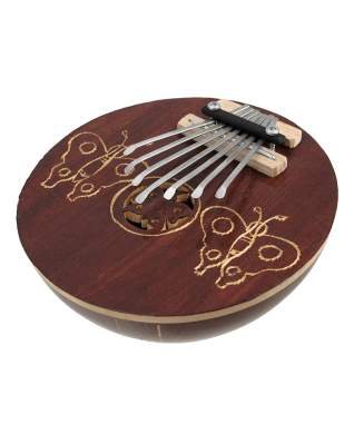 Hand Carved Coconut Karimba Mbira Thumb Piano