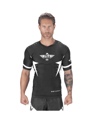 Elite Sports Star Short Sleeve Rashguard Black