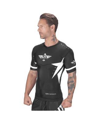 Elite Sports Star Short Sleeve Rashguard Black