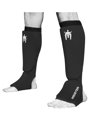 Meister Elastic Cloth Shin & Instep Padded Guards (Pair)