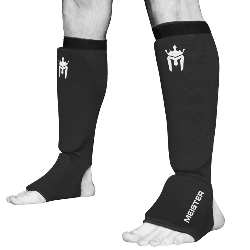 Meister Elastic Cloth Shin & Instep Padded Guards (Pair)