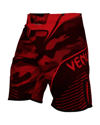 Venum Camo Hero Fight Shorts in Red