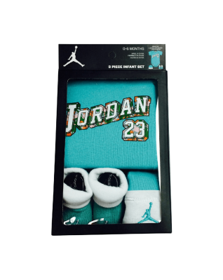 Jordan Baby Clothes 3 piece Set Teal Jordan