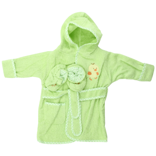 Spasilk Hooded Terry Bathrobe with Booties