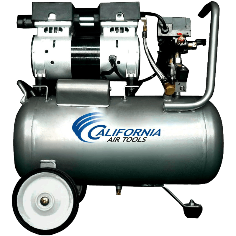 California Air Tools CAT-6310 Ultra Quiet and Oil-Free 1.0 Hp 6.3-Gallon Steel Tank Air Compressor 