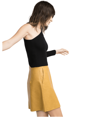 Faux Leather Skirt