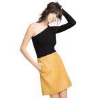 Faux Leather Skirt