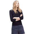 Lace Back Sweater