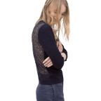 Lace Back Sweater
