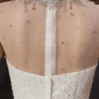White Removable Sleeveless Ball Gown In Lace Wedding Dress