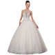 Strapless Ball Gown In Lace Wedding Dress