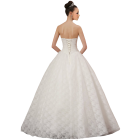Strapless Ball Gown In Lace Wedding Dress