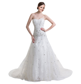 Rhinestone Wedding Dress