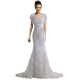 Luxury Vintage Capped Wedding Dress