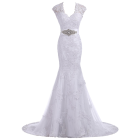 Elegant Trumpet Evening Gown Bridal