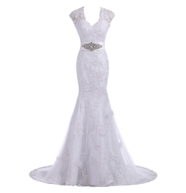 Elegant Trumpet Evening Gown Bridal