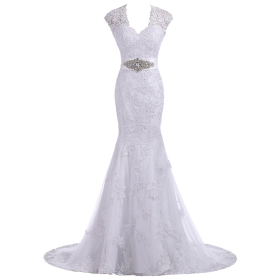 Elegant Trumpet Evening Gown Bridal